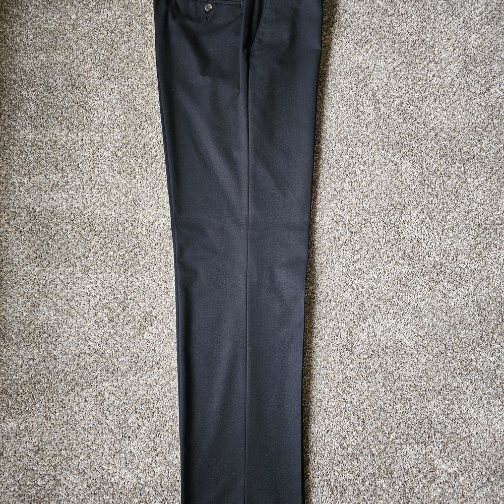Chaps Black Wool Blend Dress Pants - Picture 2 of 5